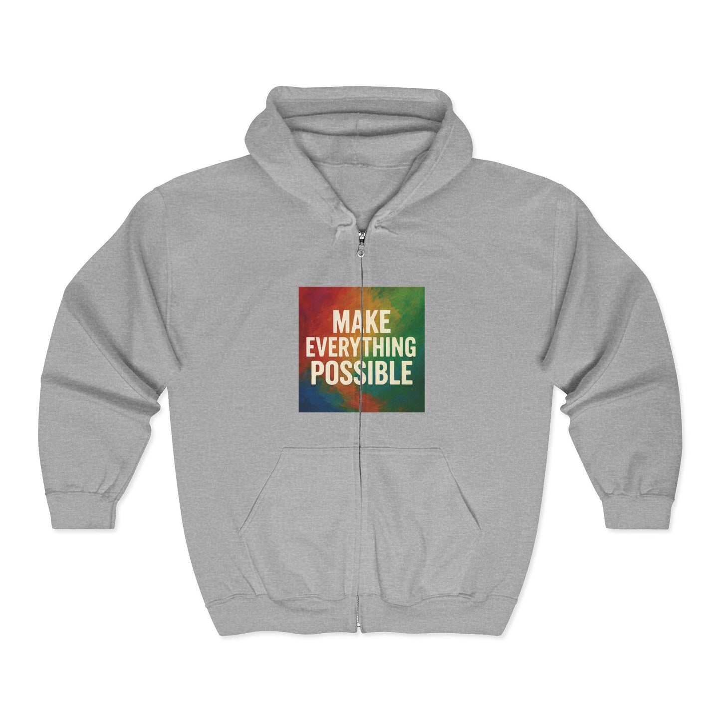 Zip-Up Hoodie - Comfy Classic Full Zip Sweatshirt with Reduced Pilling - Unisex
