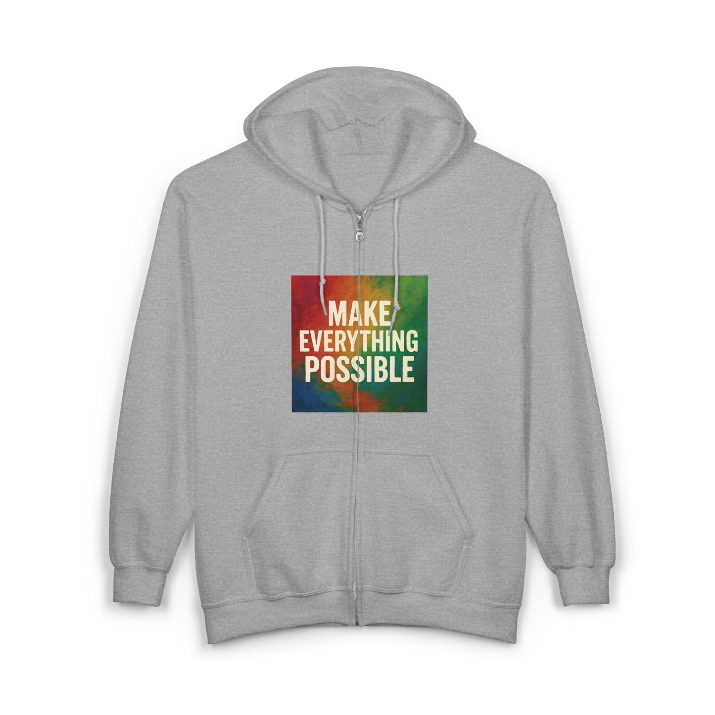 Zip-Up Hoodie - Comfy Classic Full Zip Sweatshirt with Reduced Pilling - Unisex
